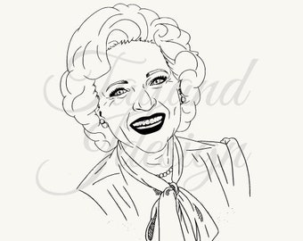 Betty White/Rose Nylund Golden Girls Inspired SVG