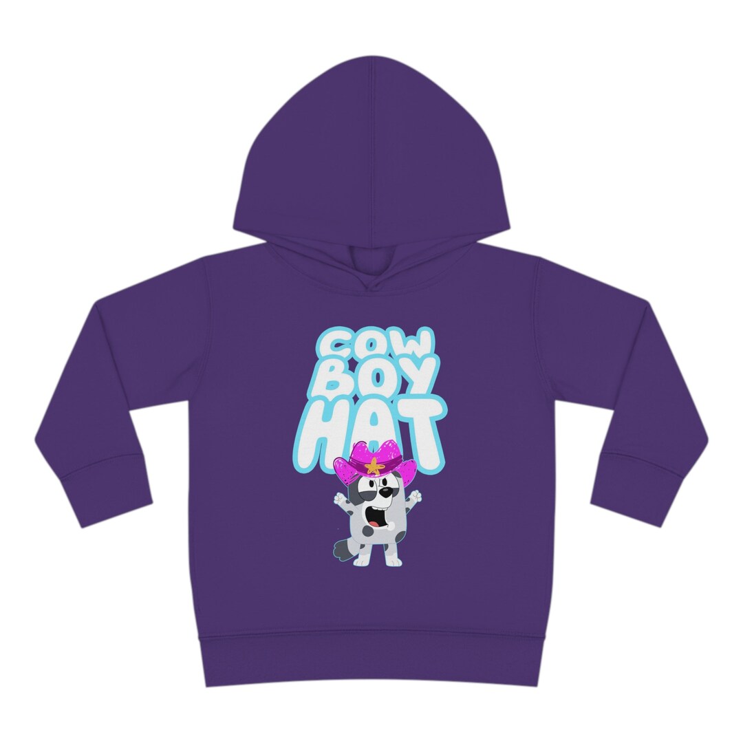 Cowboy Hat Muffin Toddler Pullover Fleece Hoodie Bluey Etsy
