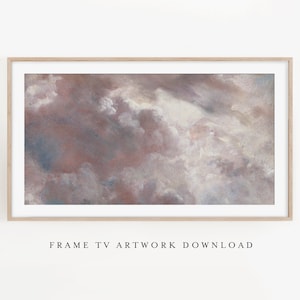 CLOUDS II • Samsung Frame TV Artwork, Landscape Art Print, Digital Art, Frame tv, Vintage landscape painting
