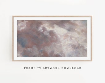 CLOUDS II • Samsung Frame TV Artwork, Landscape Art Print, Digital Art, Frame tv, Vintage landscape painting