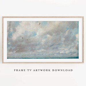 GULLS • Samsung Frame TV Artwork, Landscape Art Print, Digital Art, Frame tv, Vintage landscape painting