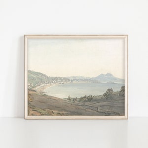 TARN • Landscape Art Print, Vintage landscape painting, Vintage art print, Printable art, marsh landscape, Oil painting, PRINTABLE art