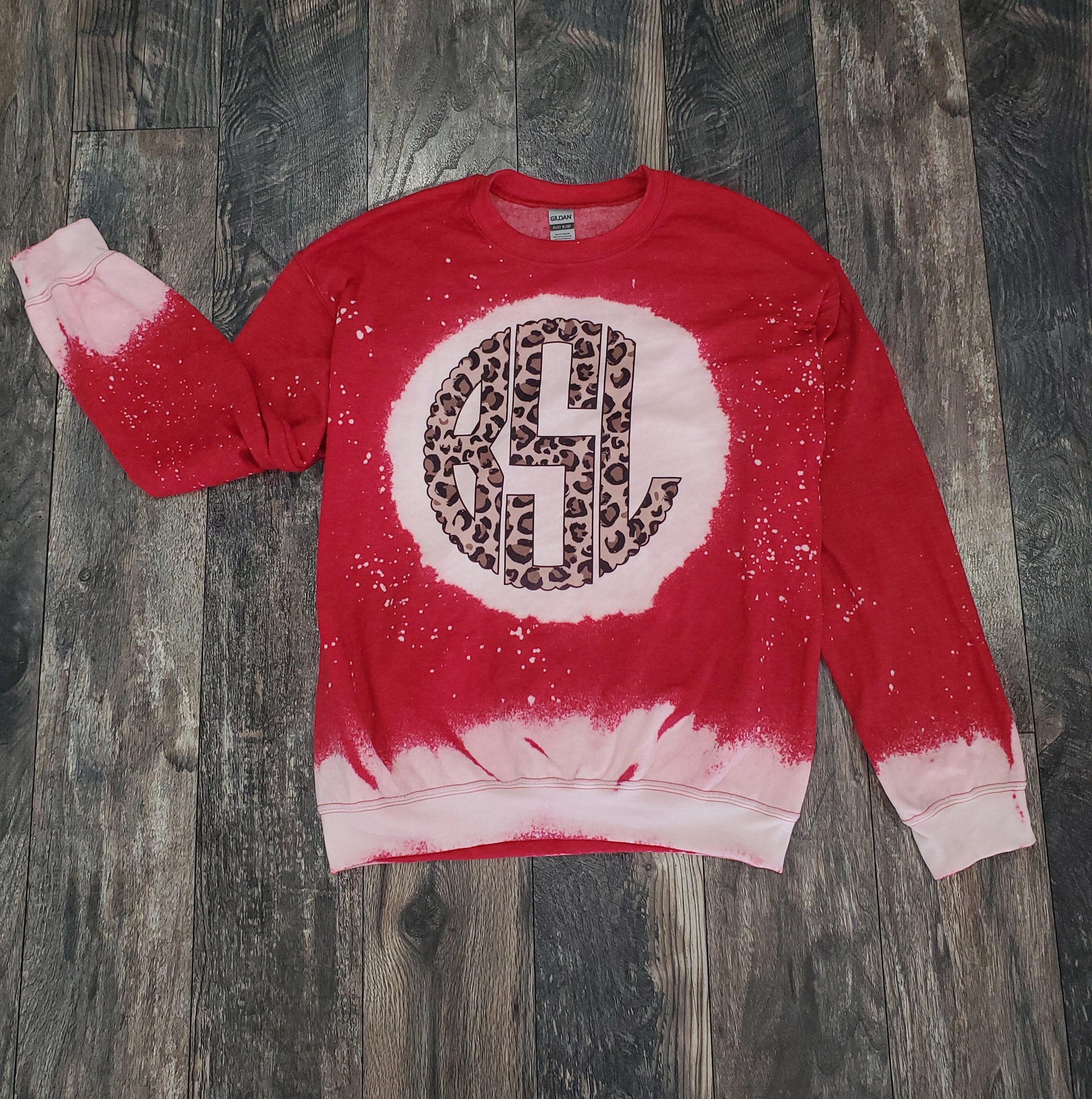 leopard monogram sweatshirt