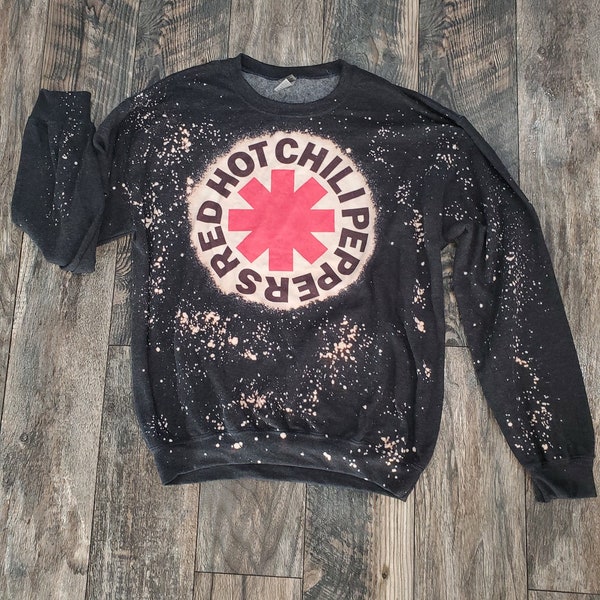 Red hot Chili Peppers Sweatshirt / Music / Bleached Sweatshirt / Sublimation Sweatshirt