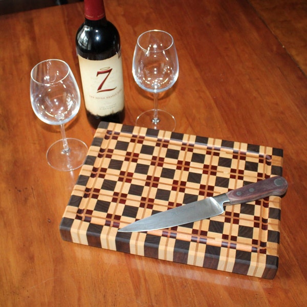 Plaid Cutting Board Etsy