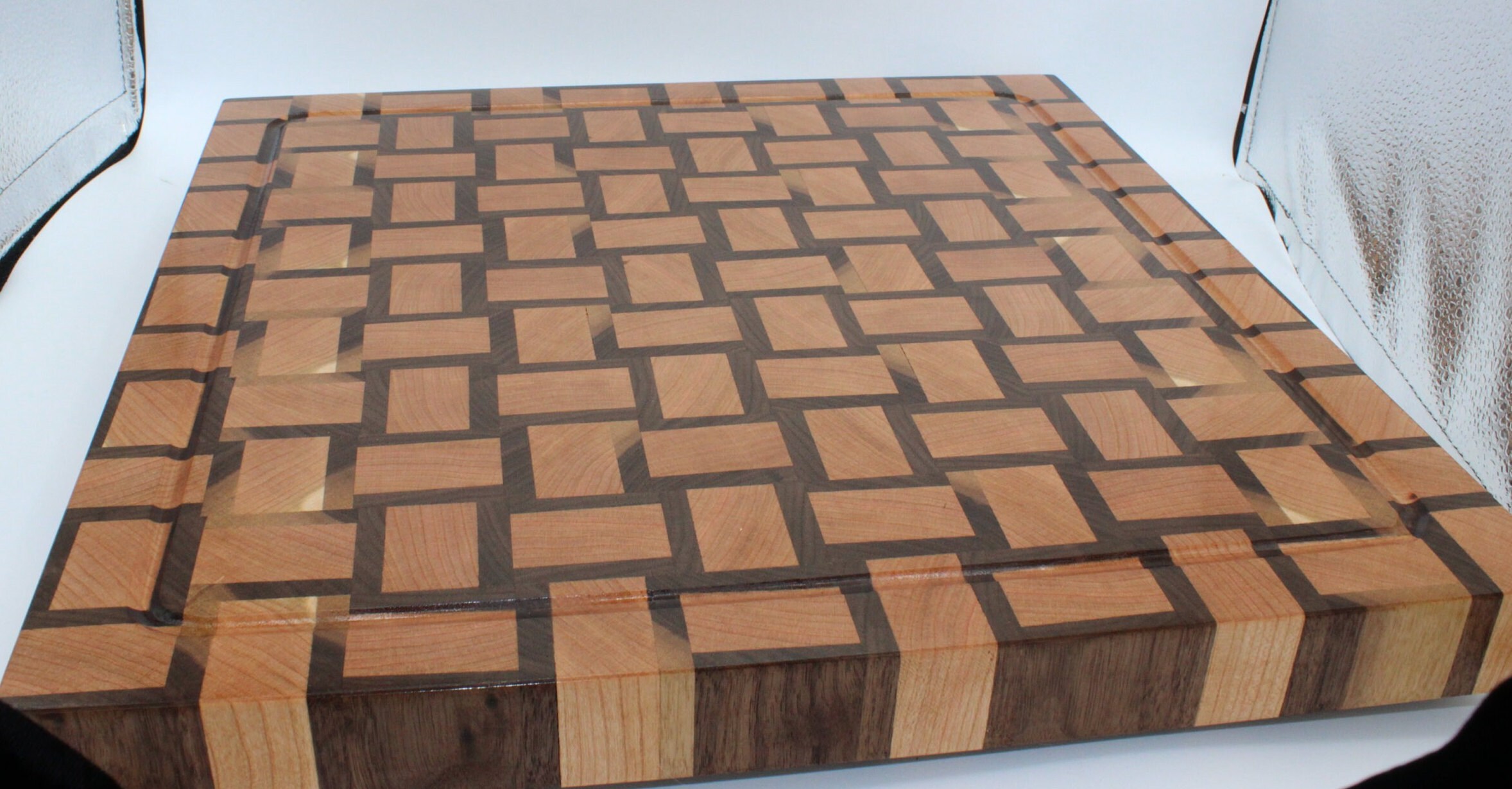 Basket Weave Design End-grain Cutting Board - Etsy