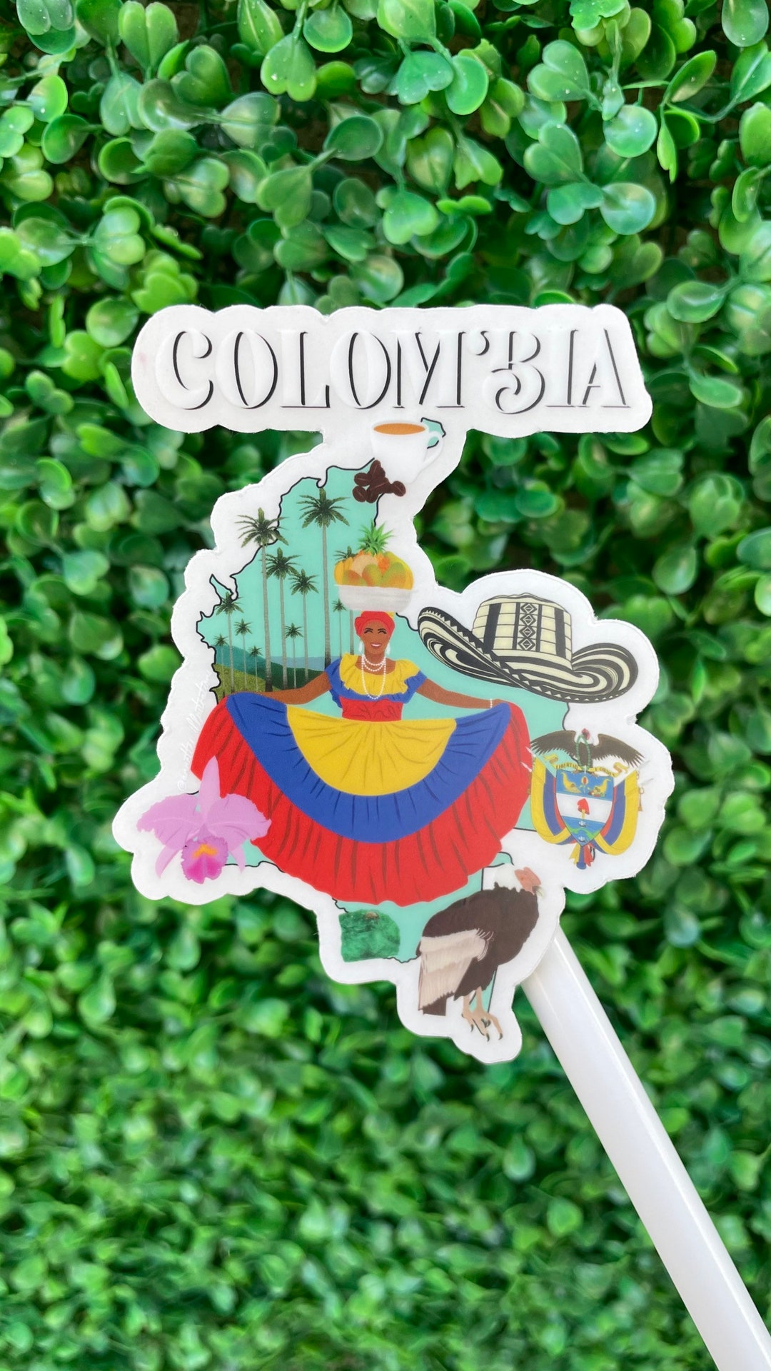 Colombia Sticker Etsy