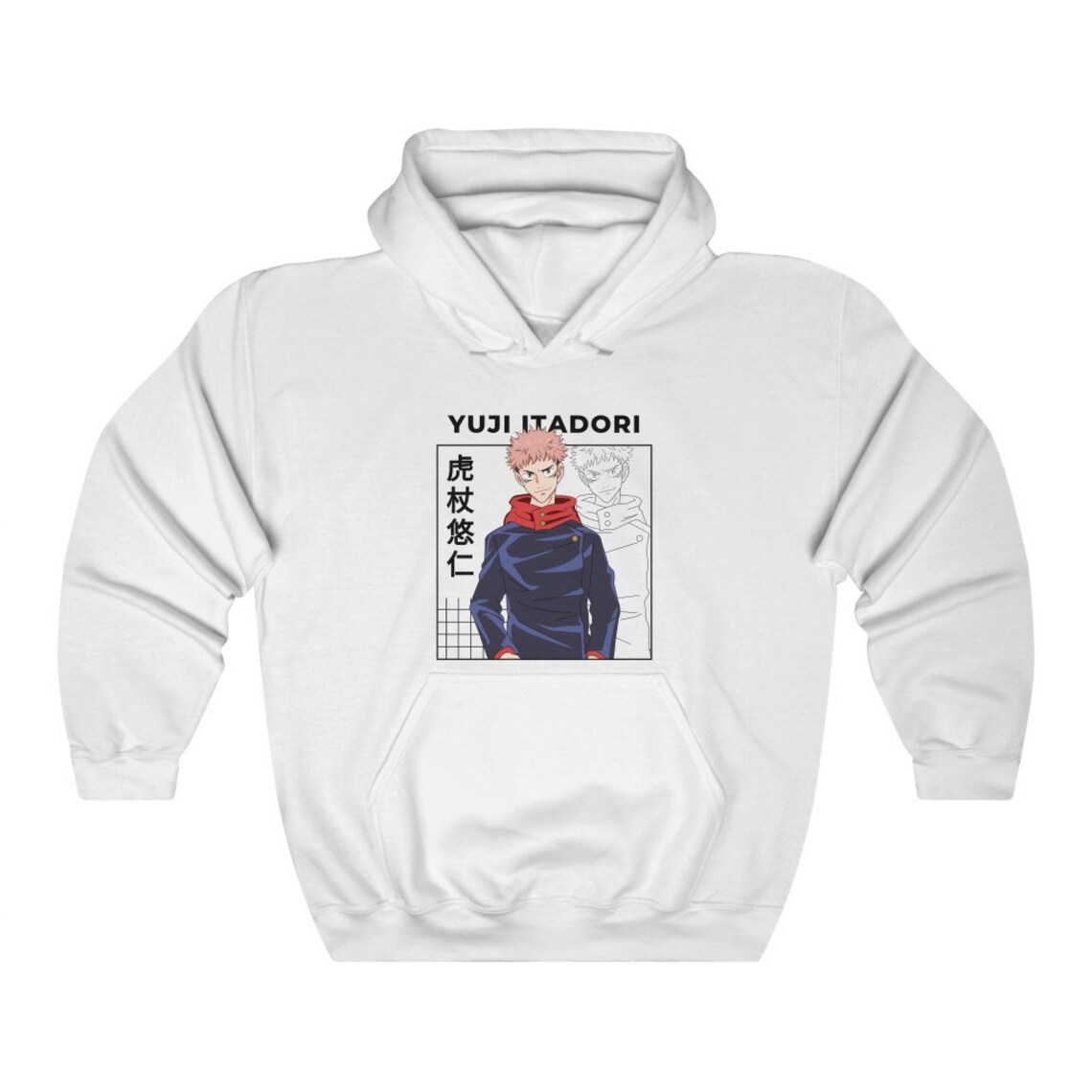 Yuji Itadori Hoodie Jujutsu Kaisen Hoodie Anime Hoodie Yuji | Etsy