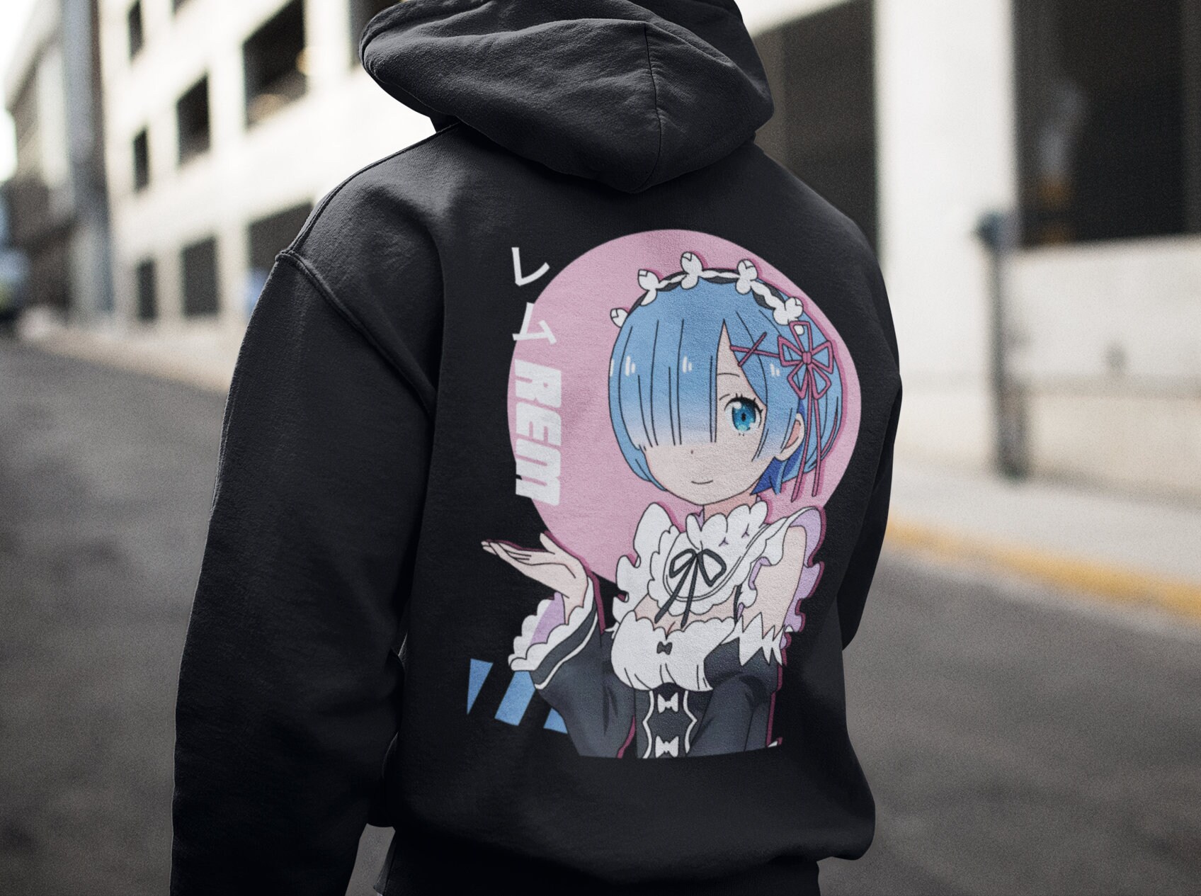 Rezero Rem Hoodie Rem Ram Sweatshirt Anime Crewneck Gift Etsy
