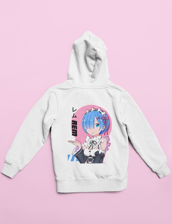 Rezero Rem Hoodie Rem Ram Sweatshirt Anime Crewneck Gift Etsy