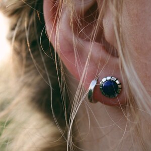 Lapis Lazuli Stud Earrings