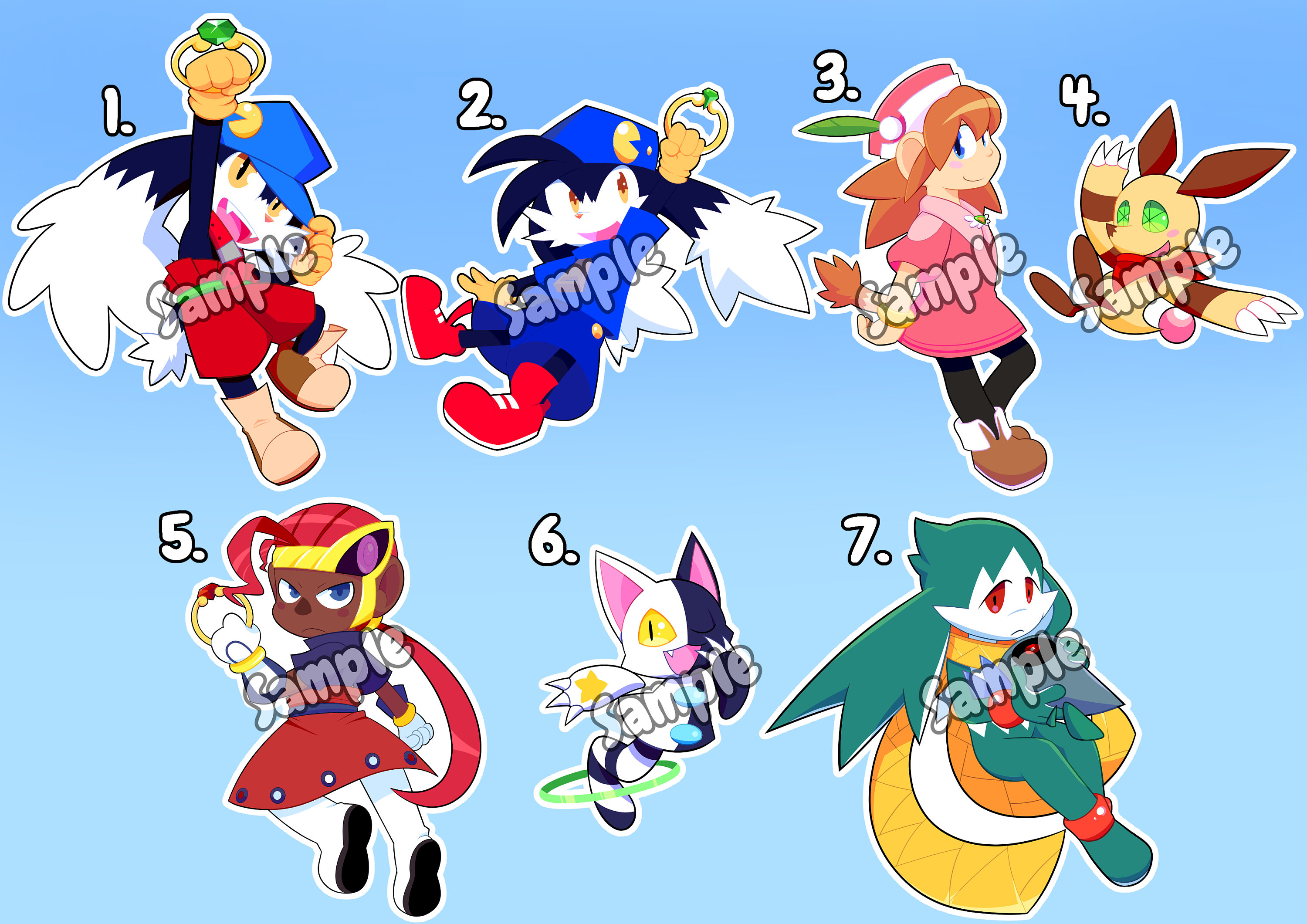 Klonoa Clear Acrylic Charm Set - Etsy