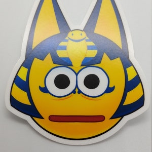 Cursed Ankha Vinyl Sticker