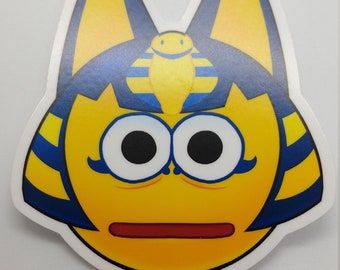 Cursed Ankha Vinyl Sticker