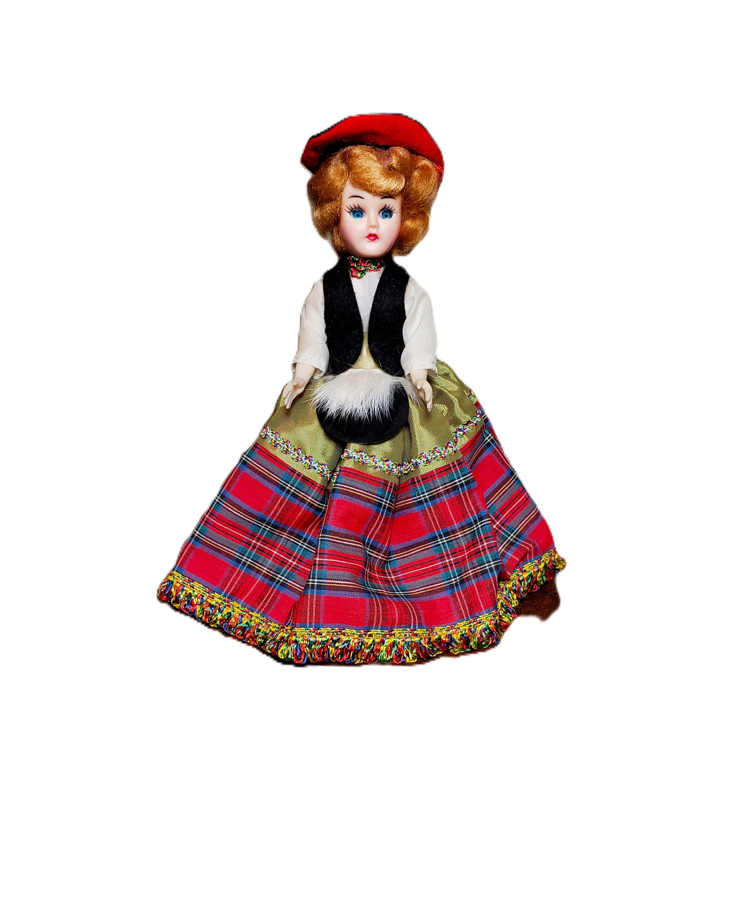 スコットランド　ヴィンテージドール Vintage Scottish Doll - Etsy 日本