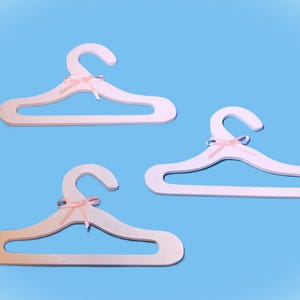 Wooden Clothes Hangers for 18&quot; Doll. Set of 3