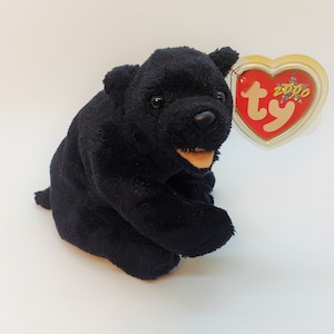 Ty Beanie Baby. Cinders The Black Bear. The Beanie Babies Collection