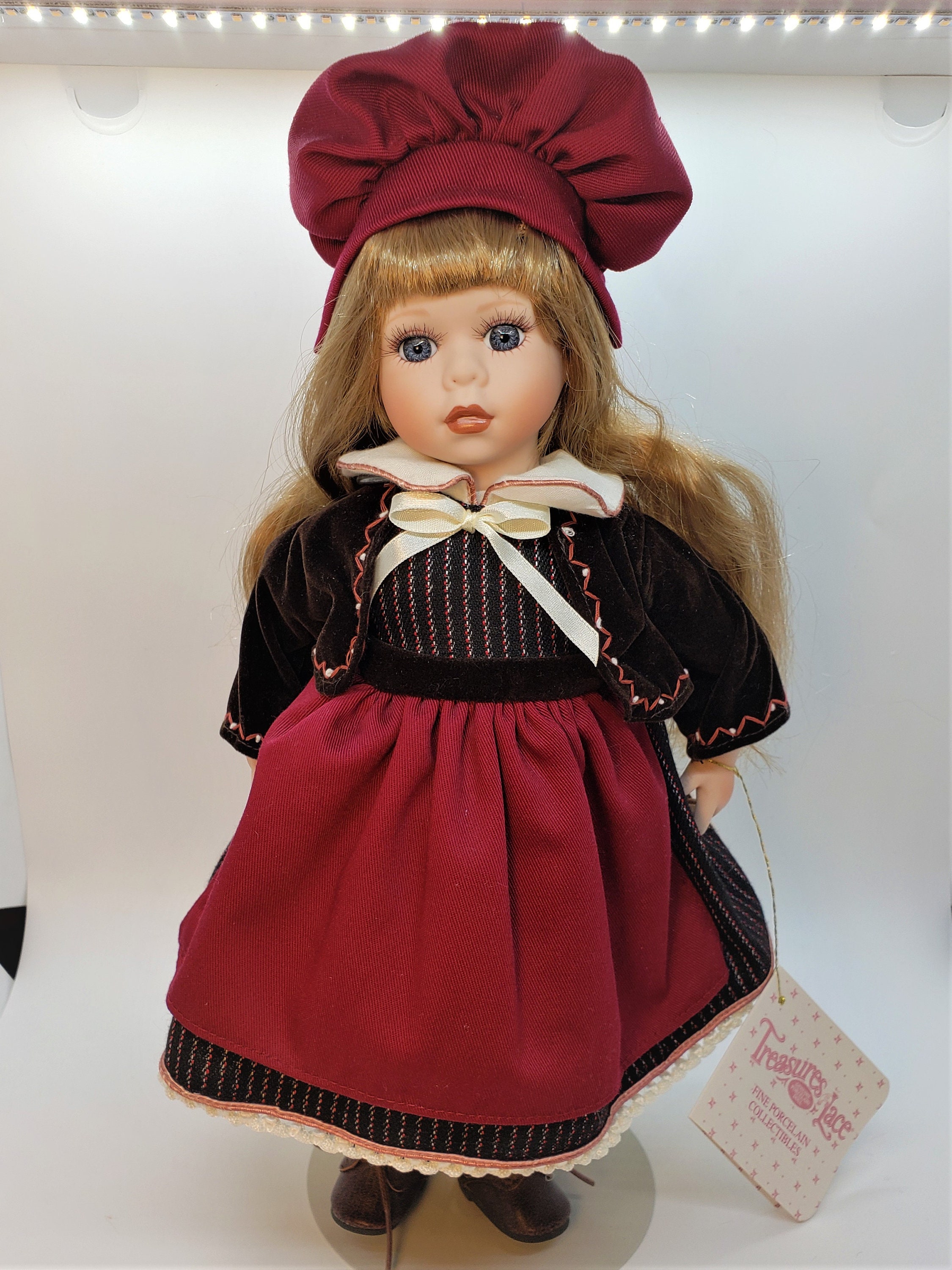 Treasures in Lace. Genuine Porcelain Doll. Fine Porcelain Etsy