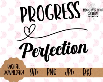 Fortschritt über Perfektion Download, Magenbypass T-shirt geschnitten Datei, Magenmanschette SVG, Gewichtsverlust Chirurgie digitaler Download, VSG, RNY