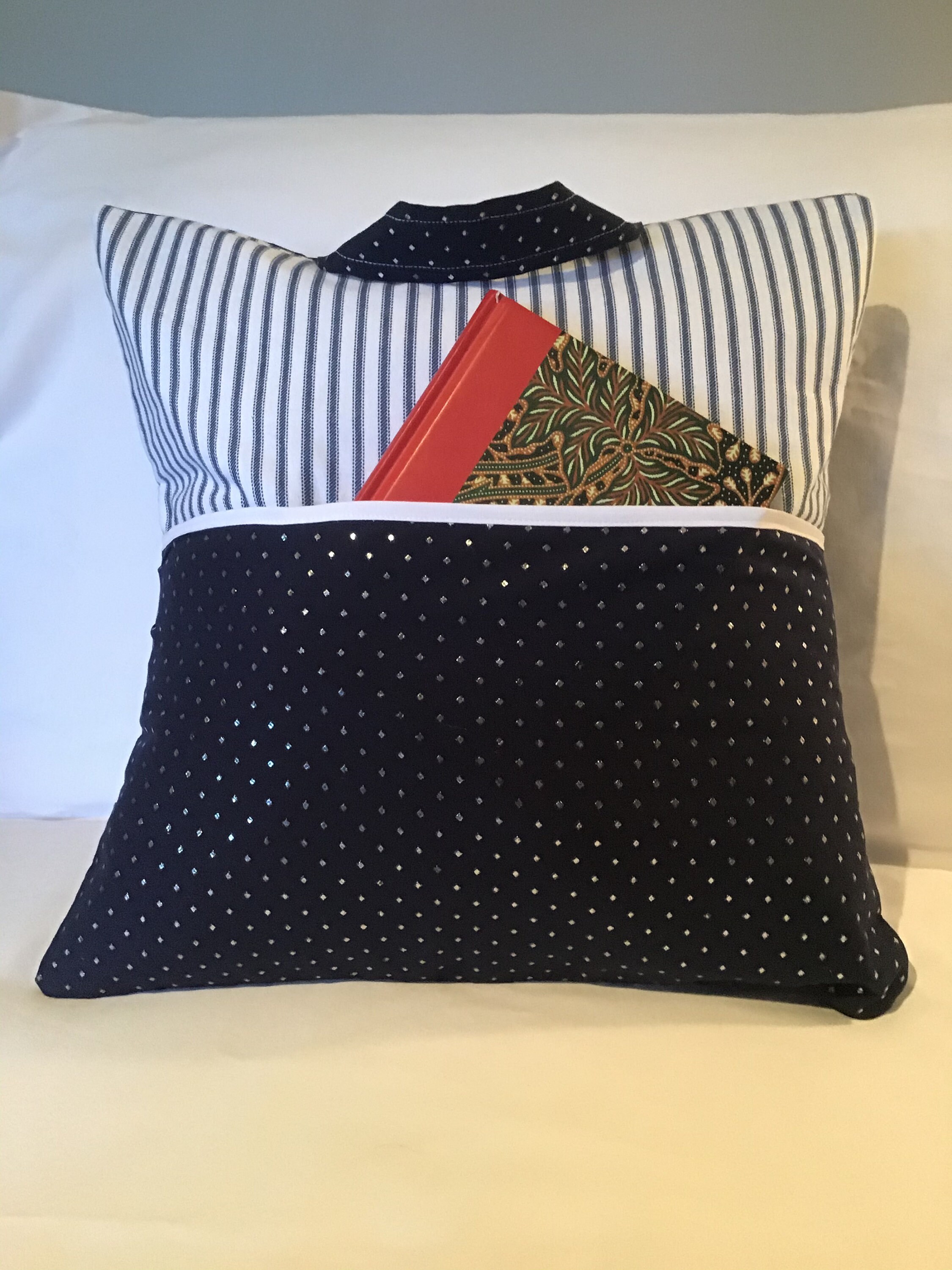 Book Pillow with pocket Etsy