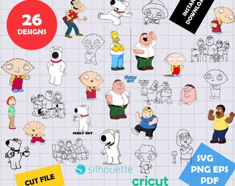Download Family Guy Svg Etsy PSD Mockup Templates