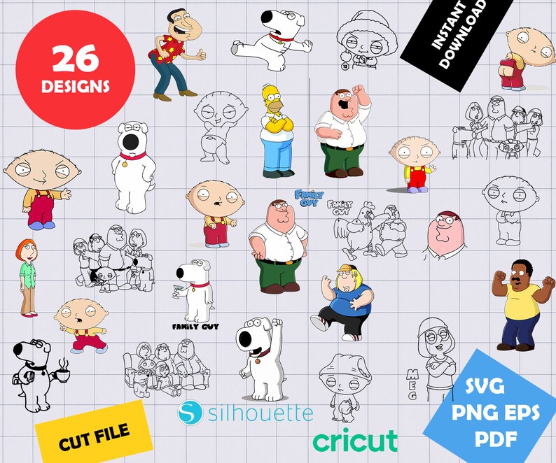 Download Family guy svgFamily guy little stewie svgGriffin svgstewie | Etsy