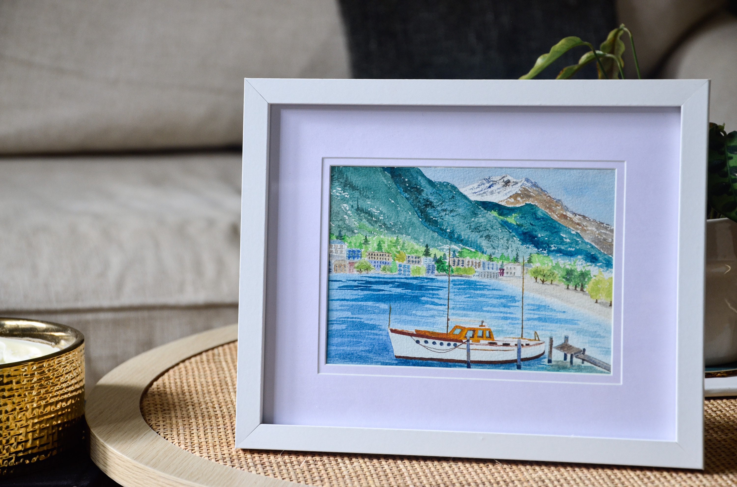New Zealand Queenstown painting, original watercolour painting Etsy.de