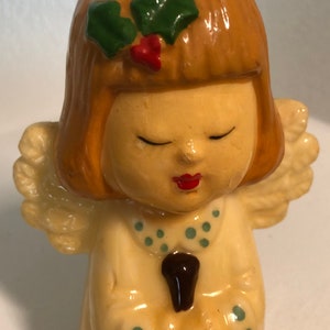 Vintage Ángel Christmas Candle
