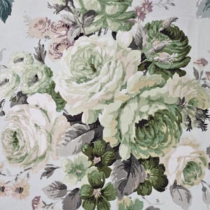 Sanderson 1960s Cotton Sateen Floral Vines 270 cm Length