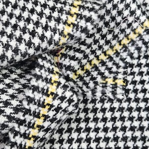 Wool 1960s Classic Houndstooth 160 cm Length