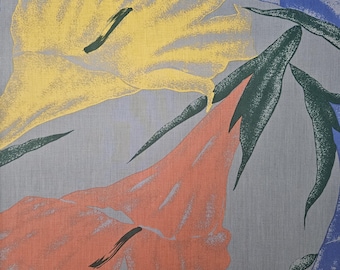 1980s Vintage Cotton Floral Print 13 mtrs Available