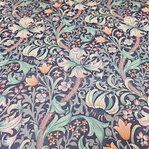 Sanderson Golden Lily Minor Fabric Furnishing Cotton 80 cm