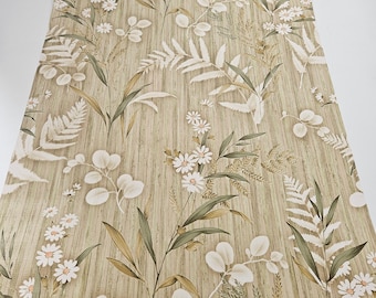 1960s Vintage Ferns & Flora Design Wallpaper By Habitat UK