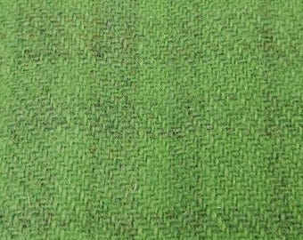 Wolle 1960er Jahre GROOVY Lime Karo 145 cm Länge