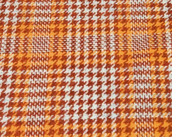 Wolle 1960er Jahre Tartan Hahnentritt 132 cm Länge