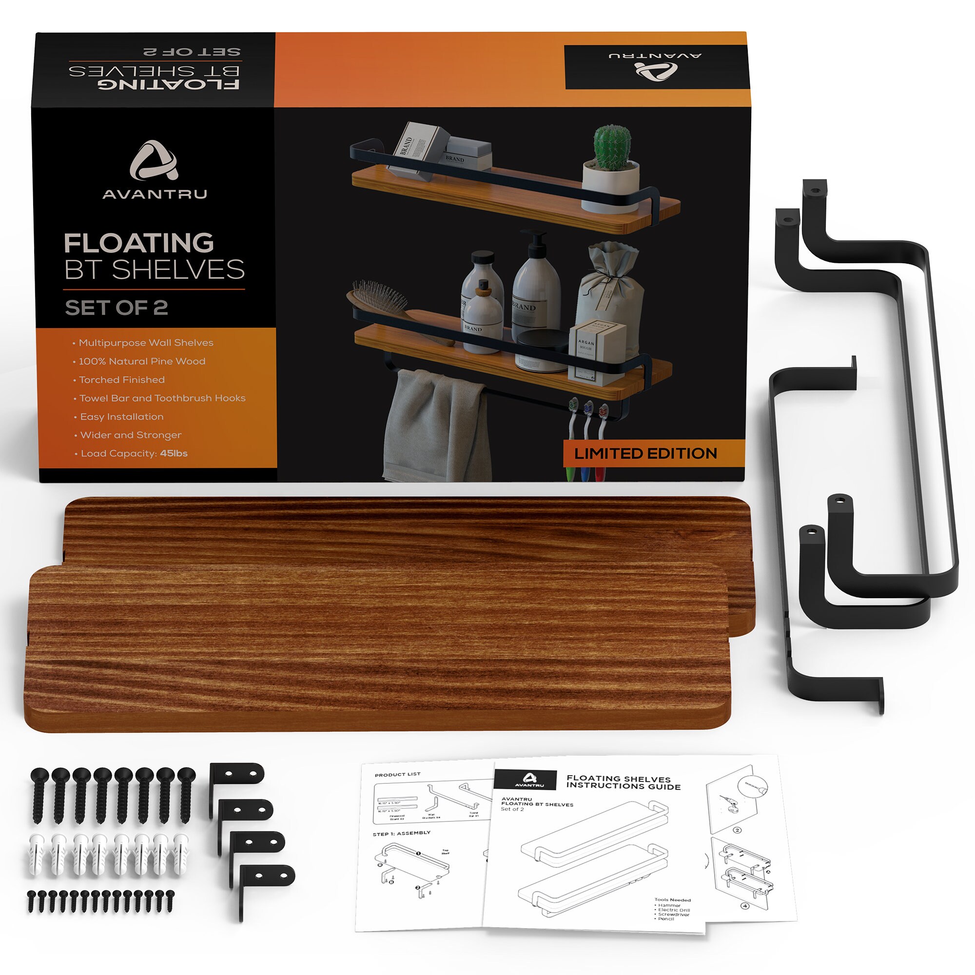 Avantru Estantes flotantes de baño Estantes de pared de | Etsy