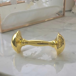Silver or Gold Plated Baby Rattle – Elegant Keepsake for Christening, Baptism, or Special Occasions – Premium Silver/Gold Baby Gift