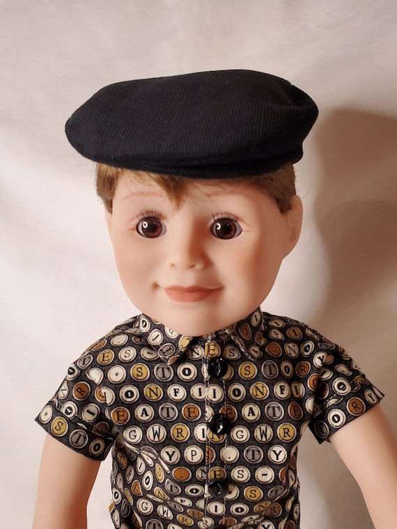 Maple Leaf Maplelea Boy Dolls Old School Flat Cap For 18 Inch