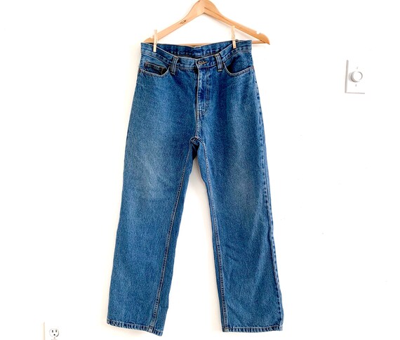 Vintage 90s high rise straight leg Jeans/ high wai