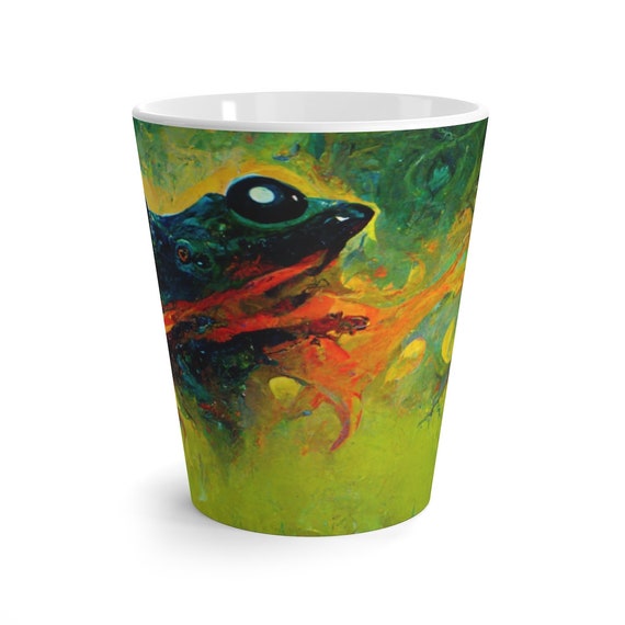 Abstract Tree Frog Coffee Cup Etsy