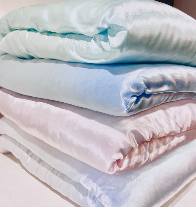 Satin Baby Blanket Custom Made Your Color Personalized Embroidered Available GREAT BABY GIFT Etsy