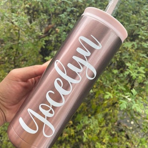 Rose gold tumbler