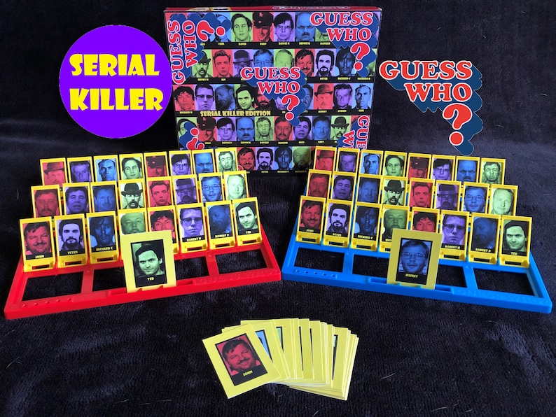 Serial Killer Guess Who Kit Printable Digital Download Custom Etsy
