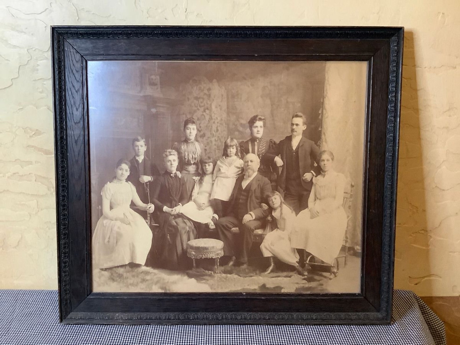 Vintage Framed Family Photograph Etsy