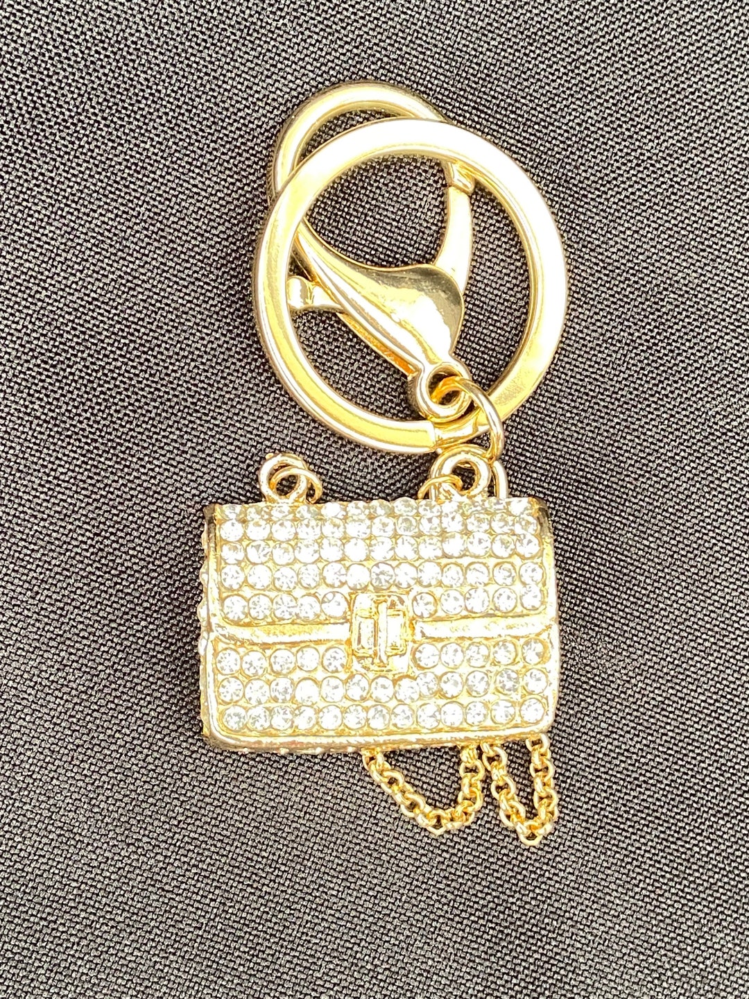 Rhinestone Mini Purse Keychains Etsy