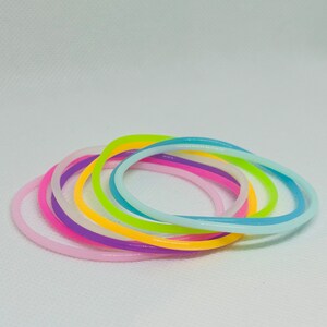 Neon Jelly Bracelets 80s Bracelets Silicone Bracelets - Etsy