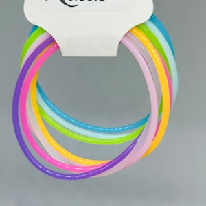 Neon Jelly Bracelets 80s Bracelets Silicone Bracelets Glow in the Dark