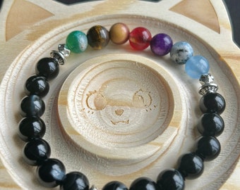 Chakra Bracelet for Man or Woman, Zen Bracelets, Crystal Bracelet