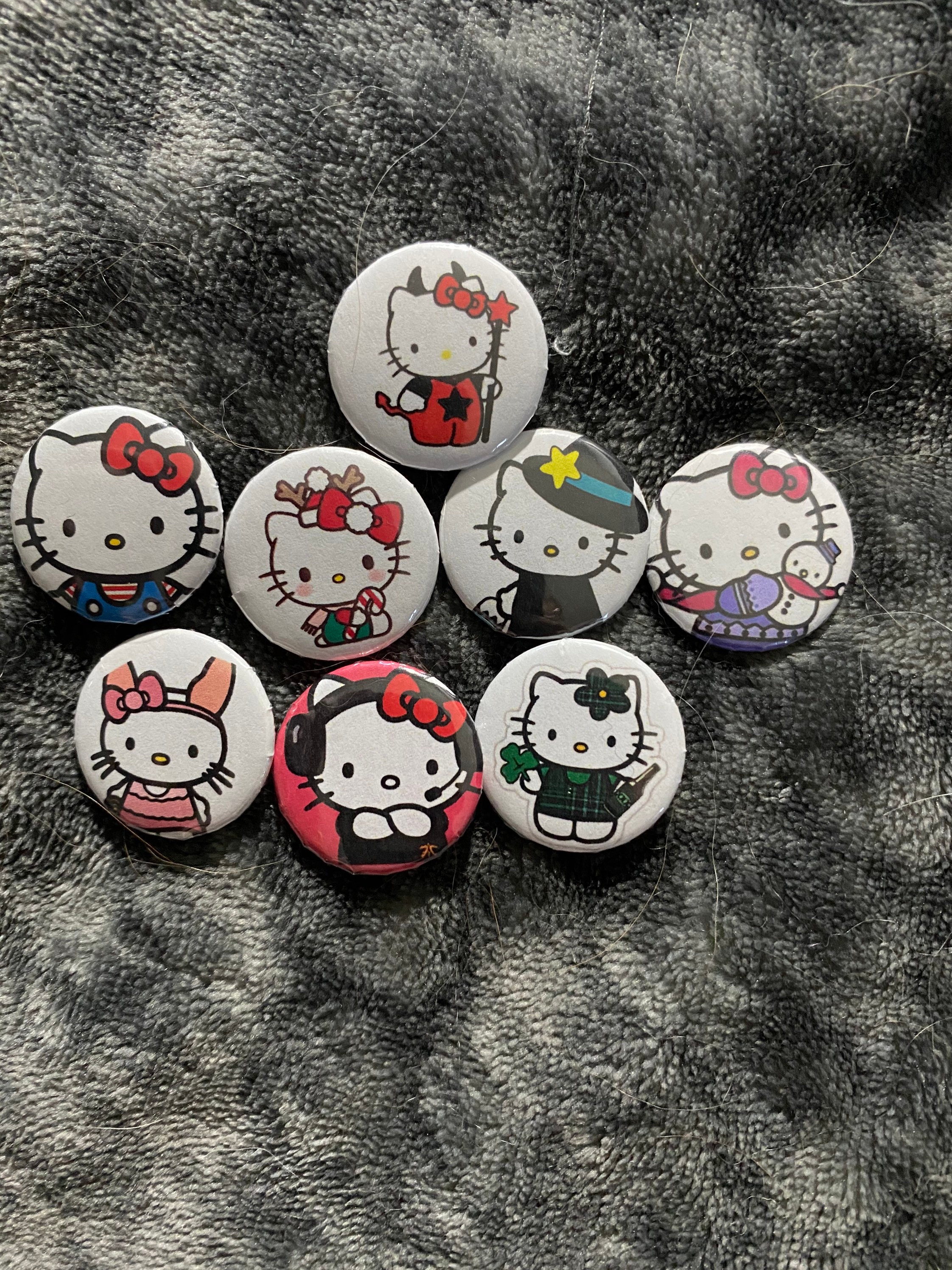 Hello Kitty Pinbacks or 8 Etsy