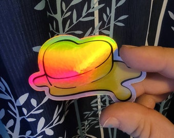 Pegatina holográfica de mantequilla BTS